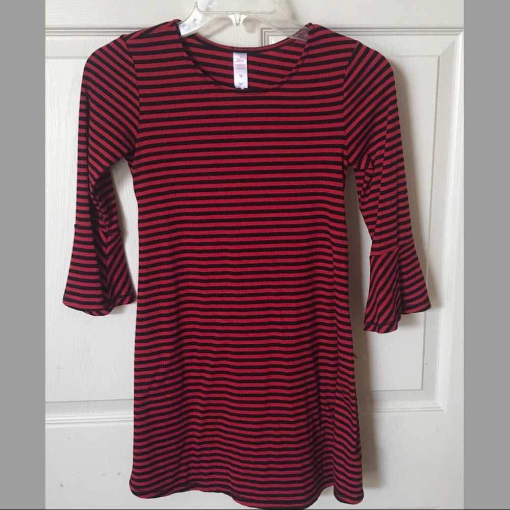 🖤Striped Justice Swing Dress🖤